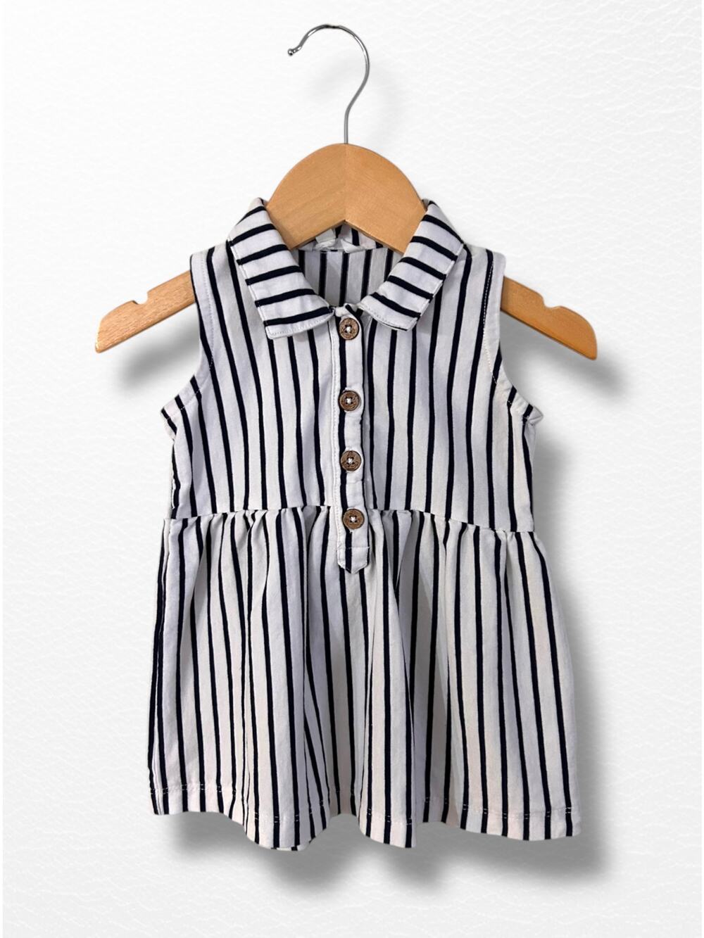 Batela Nautical Sleeveless Dress, 12 Months
